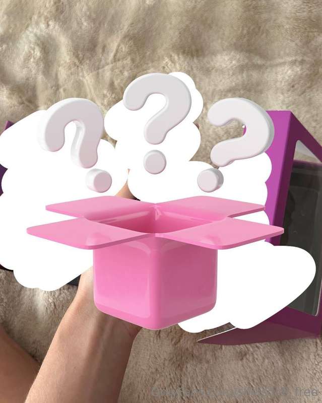 I will give you a naughty prize if you guess first what’s in..
