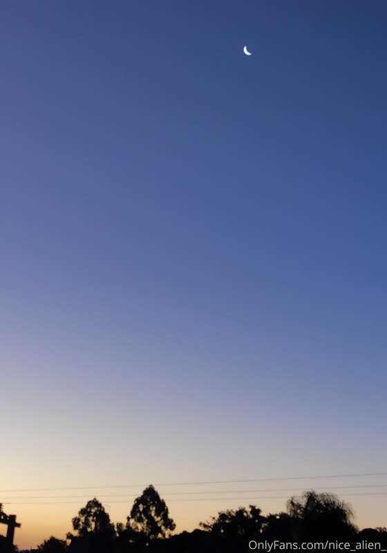 Moon out early today