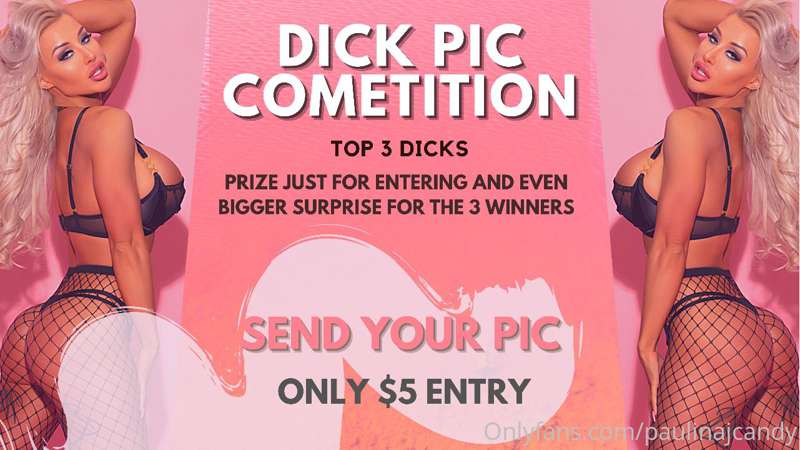 𝔻𝕚𝕔𝕜 𝕡𝕚𝕔 𝕔𝕠𝕞𝕡𝕖𝕥𝕚𝕥𝕚𝕠𝕟 🏆🍆
➪ ENTRY ONLY $5.99
I’ll be choosing ..