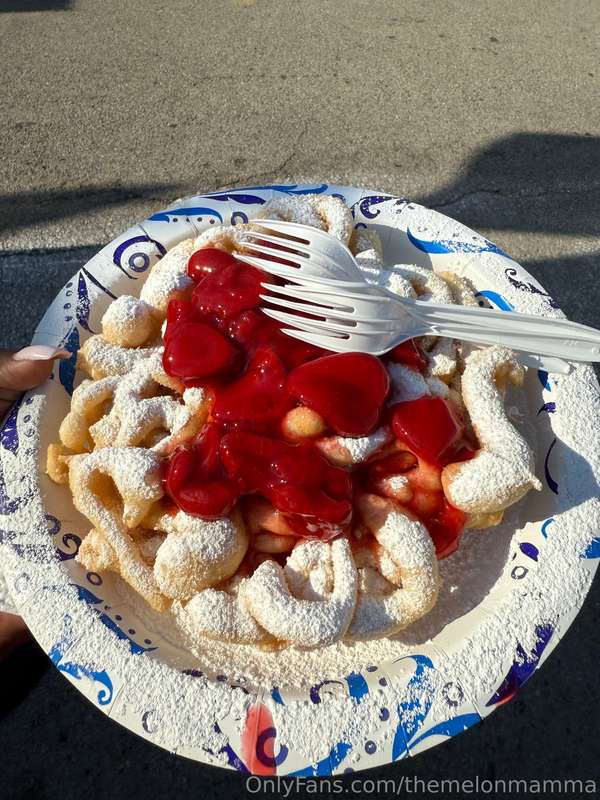 Enjoyed a strawberry funal cake at the fair td!! Wow it’s wa.. 2