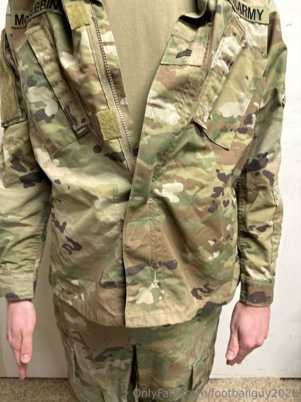 The private doing a little stripping down to his military br.. 27