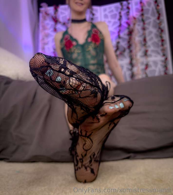 I bought some sexy lace socks for a custom and of course I h.. 21