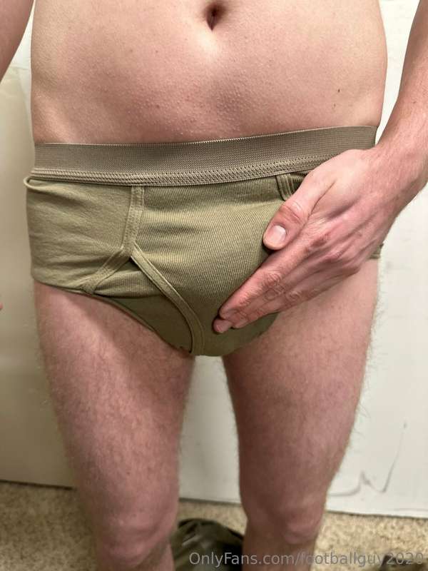 The private doing a little stripping down to his military br.. 12