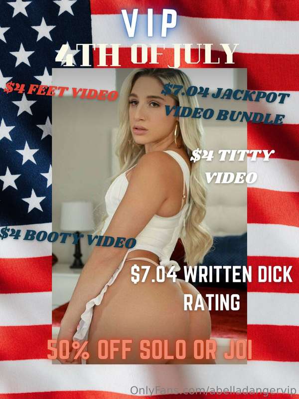 VIP ONLY EXCLUSIVE DEALS ⭐️ *happy 4th of july week my love!..