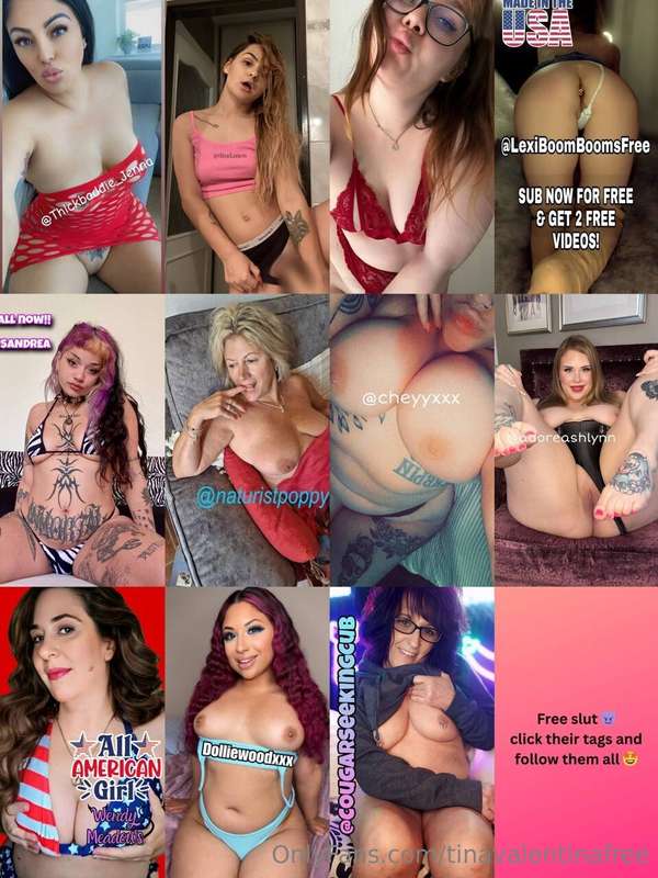 FREE hot sluts ready to make you cum💦 follow them all 🥵👇🏼@TH..