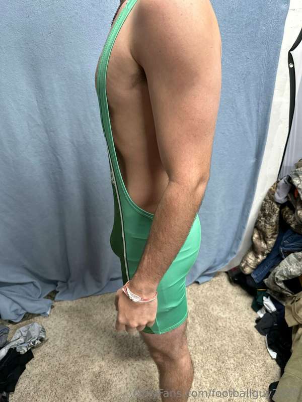 The new private in football gear and a wrestling singlet! 16