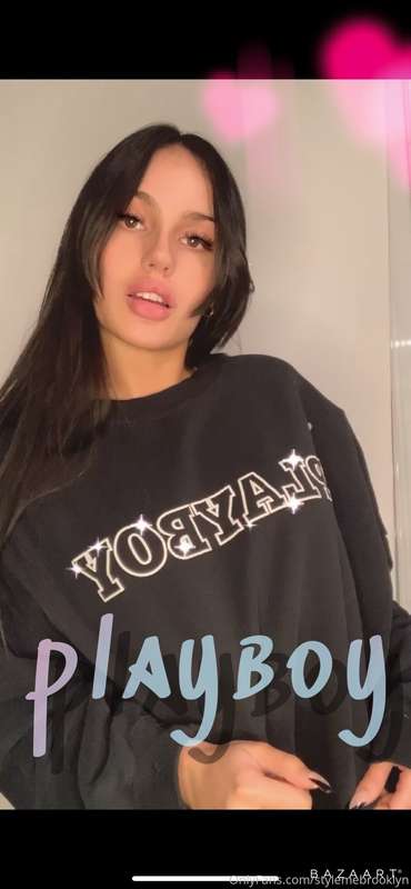 new playboy hoodie 🐰 I got this in an oversized fit cause I ..
