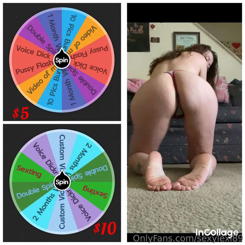 Today ONLY! Half off wheel spins … get a $10 spin for $5 and..