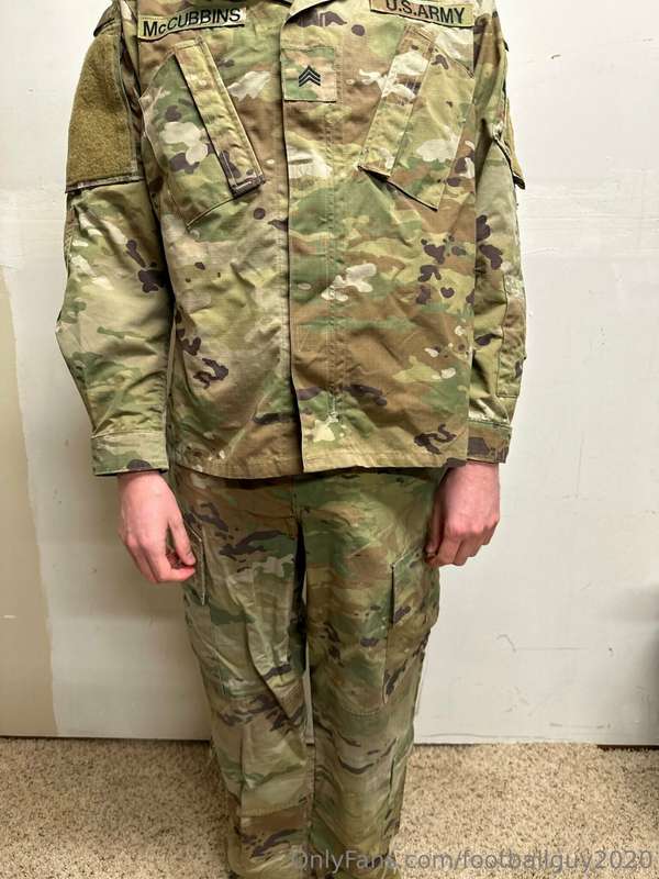 The private doing a little stripping down to his military br.. 3
