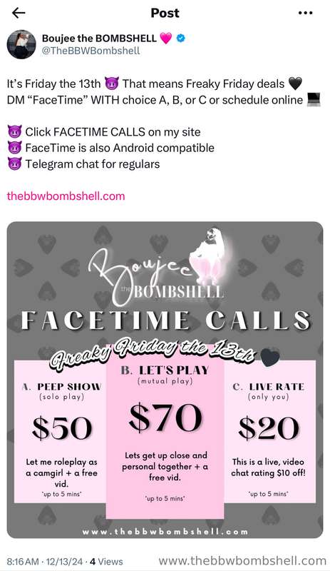 IT’S FREAKY FRIDAY 😈I’ll be going live on my VIP @thebbwbomb.. 2