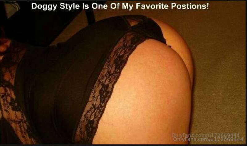 Sexy Black Lingerie!!  Doggy Style Position!!