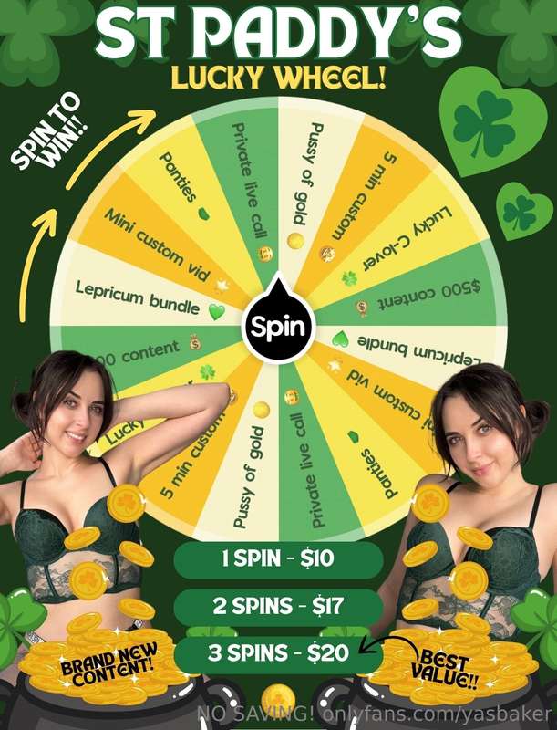 🍀 YOUR LUCKY MONTH! 🍀Spin and win amazing brand new prizes t..
