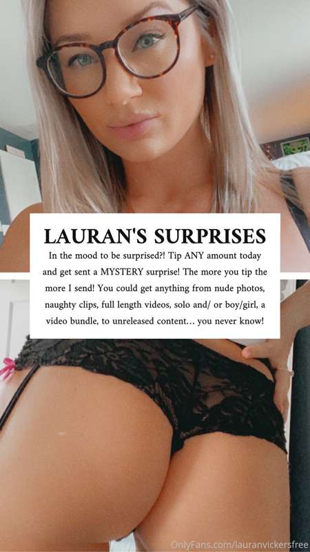 It's time for Lauran's Surprises! 🤫 In the mood to be surpri..