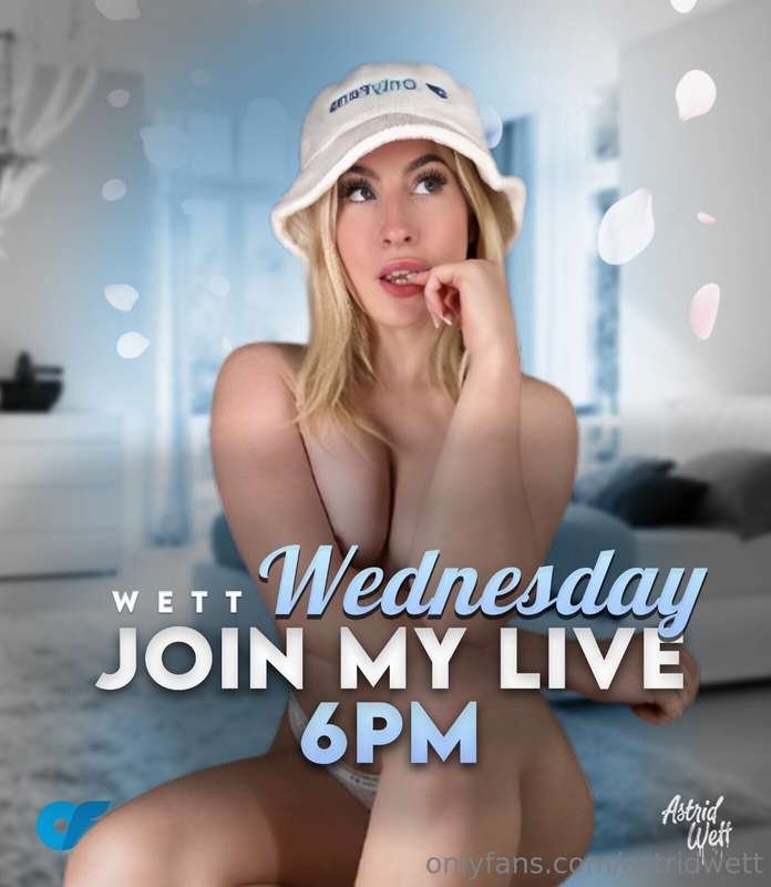 💙💦 WETT WEDNESDAY ANNOUNCEMENT 💦💙Going live at 6pm BST! Can'..