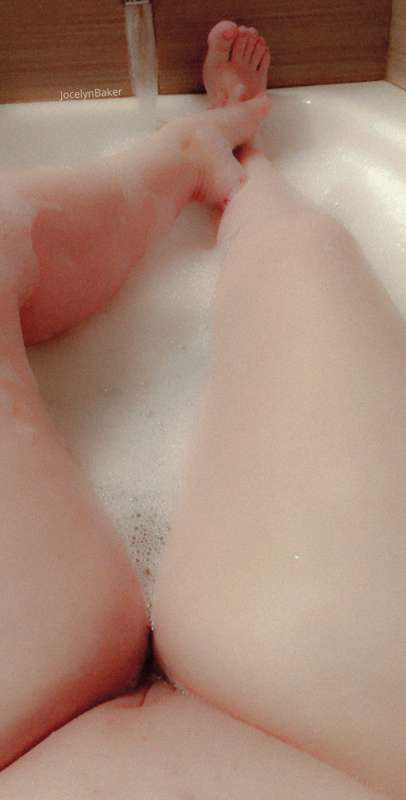 Snuck away from my family to take a nice warm bubble bath. 
.. 4