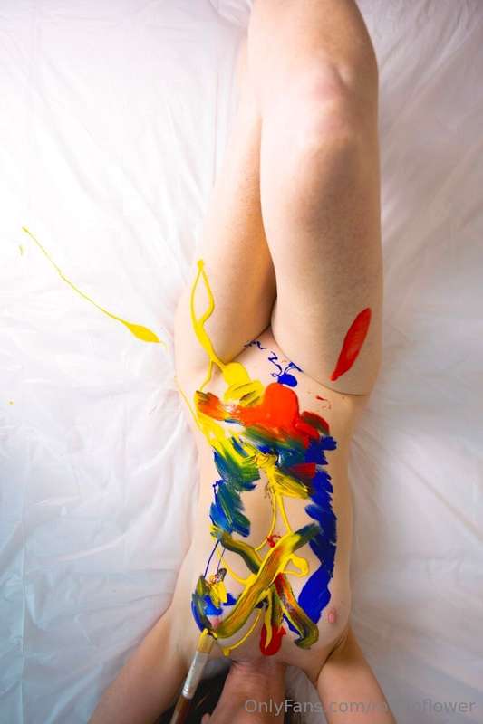 I know it’s a little messy.. my body has become a canvas do ..