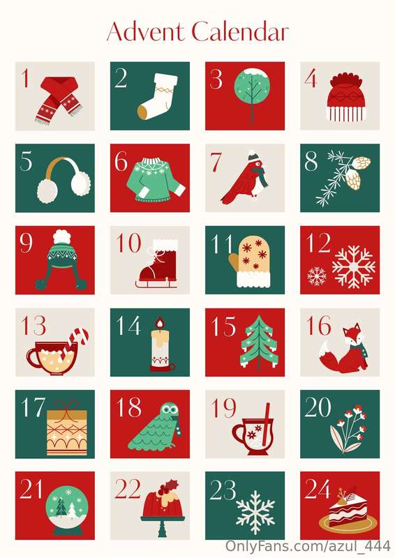 Christmas advent calendarSend me your tip and every day of D..