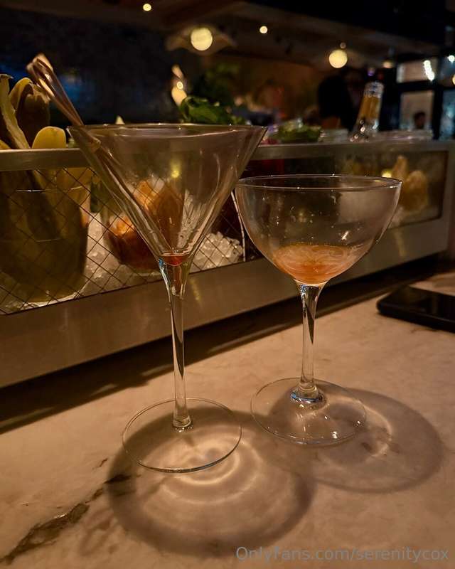 We finished our cocktails and he’s just suggested a second l..