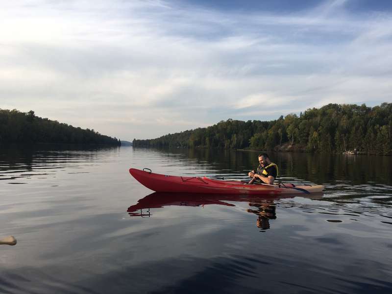kayaking fun - shot yesterday in algonquin park