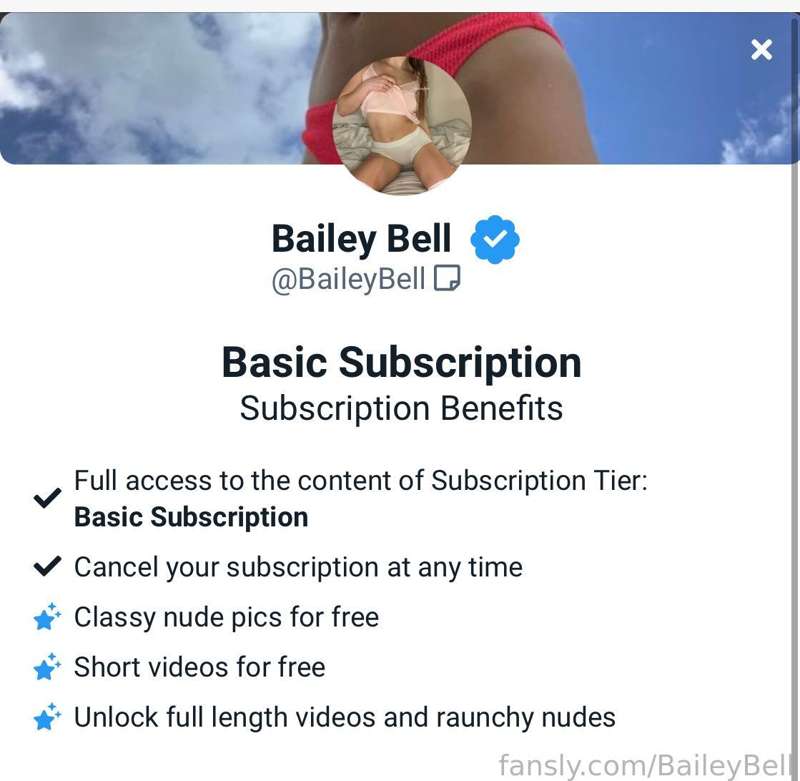 Baileybell - Fansly - 23 Aug, 2021