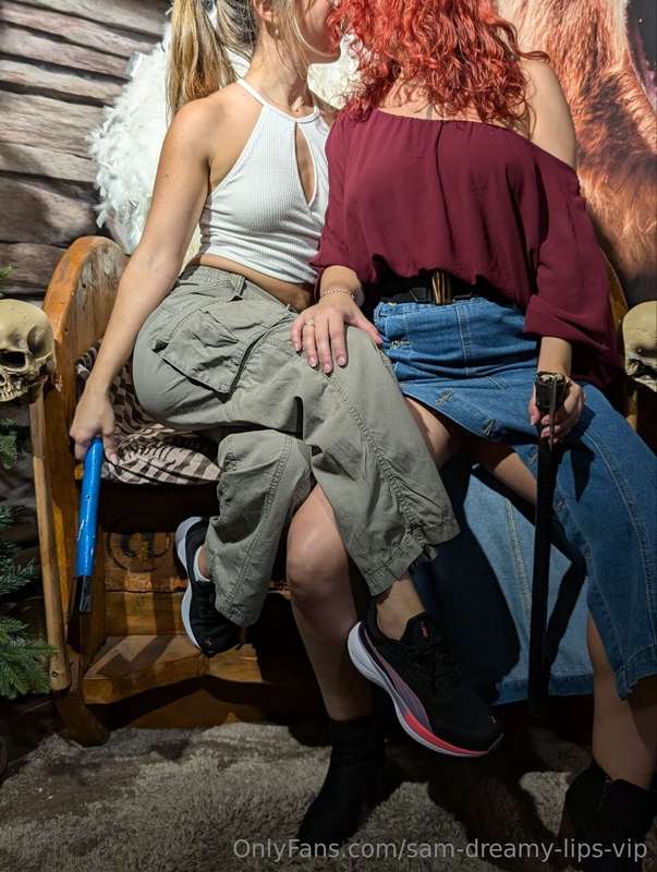 Chris and I are always making the guys uncomfortable. Our gr..