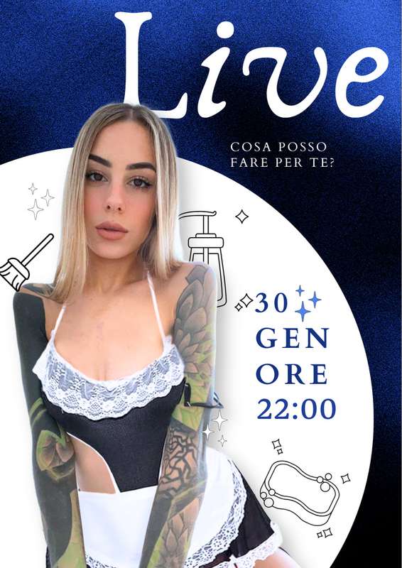 🧹 LA TUA SEXY CAMERIERA IN LIVE! 🧹So che eri alla ricerca di..