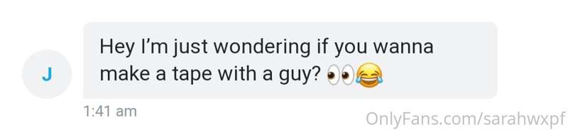 Can you please stop sending me shit like this I'm not fuckin..