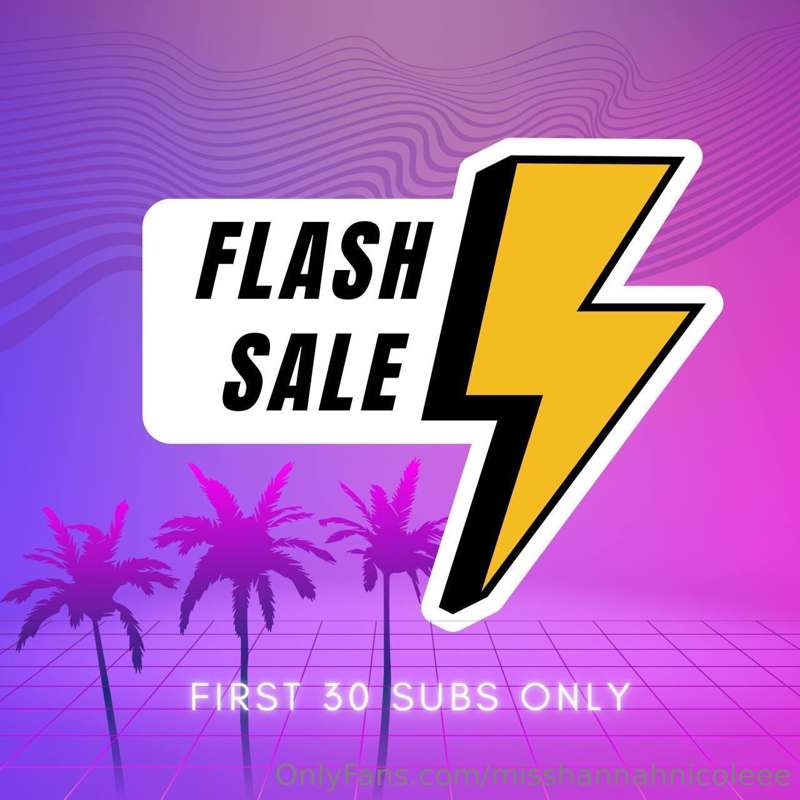 ## ⚠️ 𝐅𝐋𝐀𝐒𝐇 𝐒𝐀𝐋𝐄 - 𝐅𝐈𝐑𝐒𝐓 𝟑𝟎 𝐅𝐀𝐍𝐒 𝐎𝐍𝐋𝐘 ⚠️
CLAIM EXCLUSIVE $1K..
