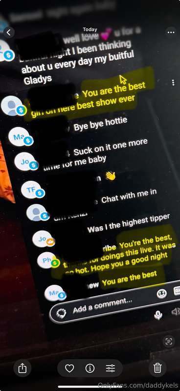 OMG I feel sooo bad for you if you didn't jerk it to my live..