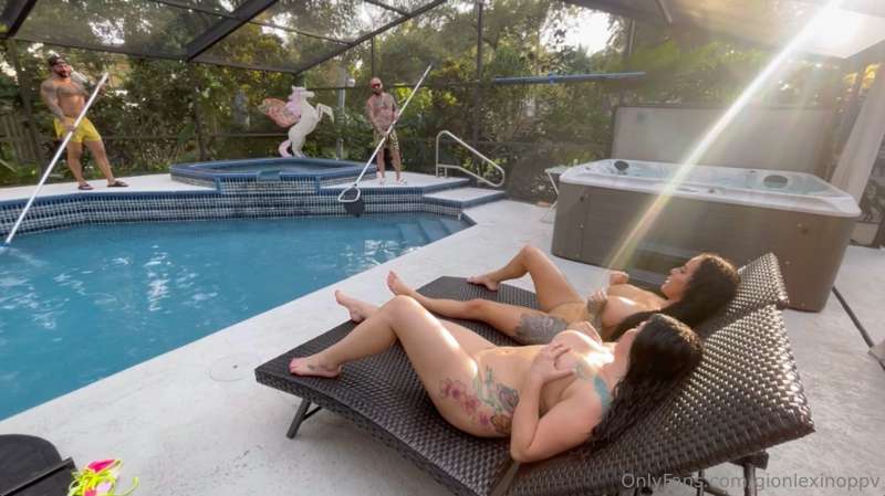 We had some unexpected pool boys today.... @tonynmaegunz @ma.. 2