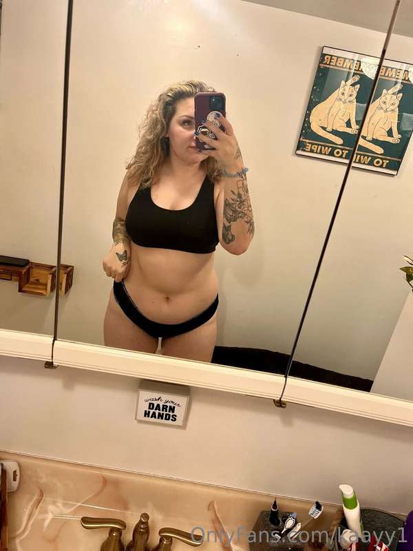 How do you feel about me in a bra and panties? 😛