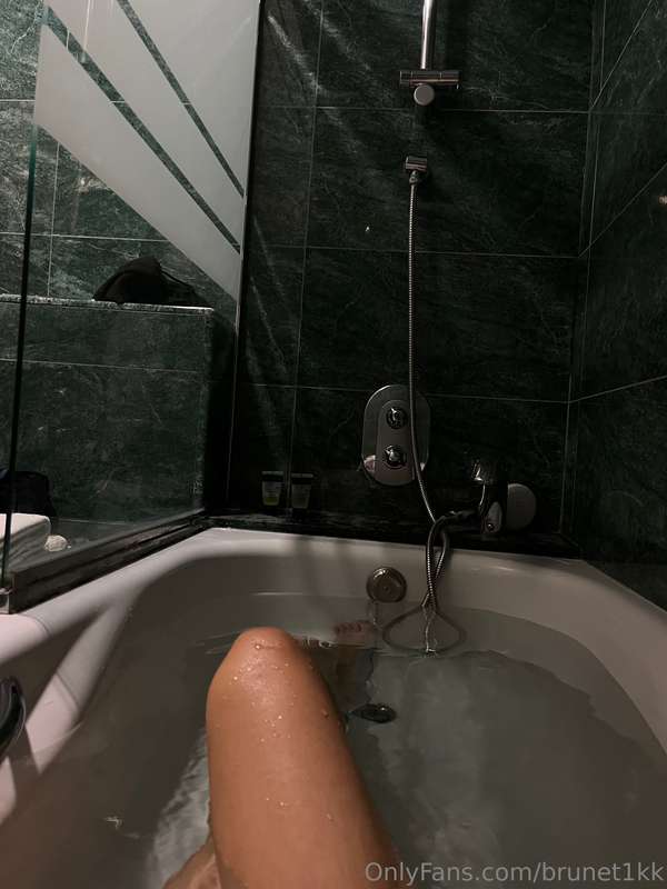 Woke up this morning with a headache, but a warm bath is the..
