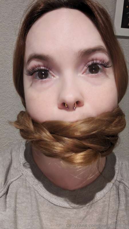 Some fun gagged pics for you, done by request. 💕