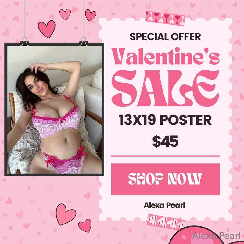 Your Valentine… in Poster Form! 💖The ULTIMATE keepsake—ME 😋N..