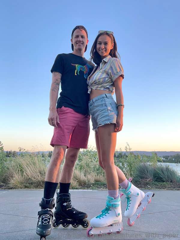Yeah, we rollerblade 😎