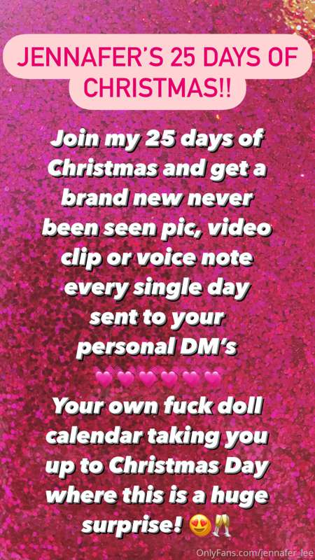 TIP 50 ON THIS POST OR IN A DM TO JOIN JENNAFERS 25 DAYS OF ..