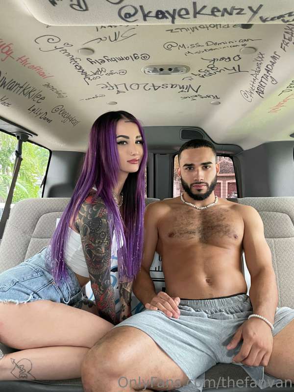 New FanVan #73: Valerica Steele gets a facial on @thefanvan ..