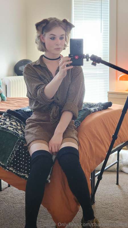 im going for a 'kitty girl library date' kind of look here! .. 1