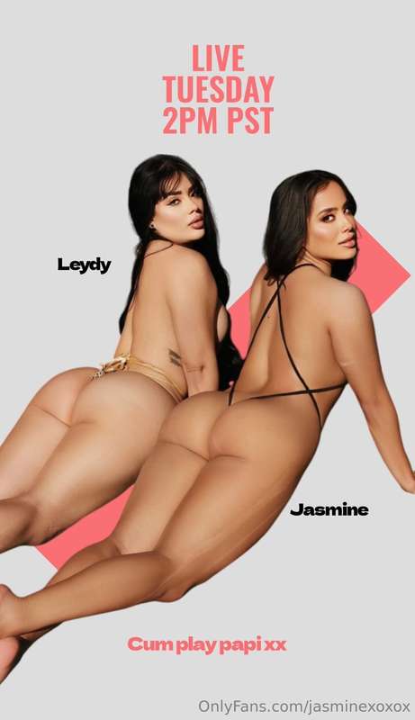 LIVE TOMORO 2PM PST W @leydy_free 😛😽Cum play with us papi 💦💗