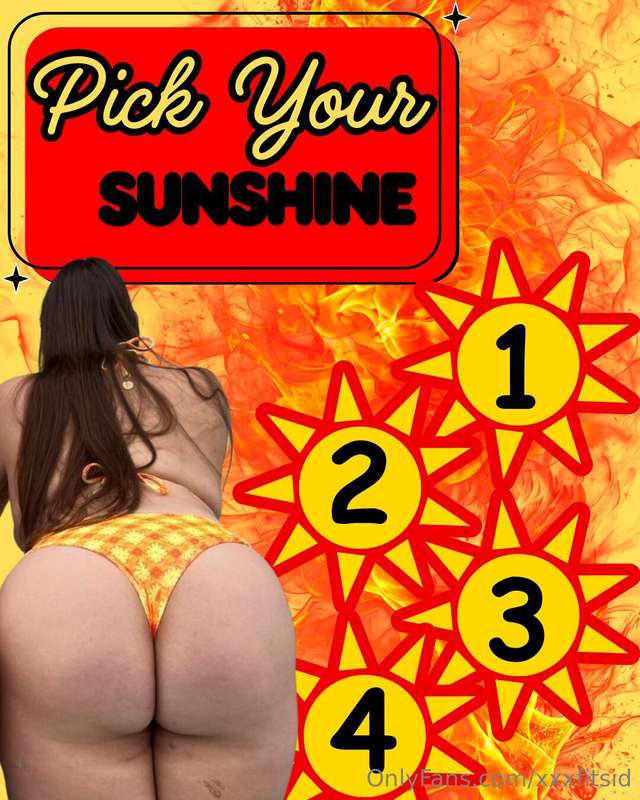 TIP $5 TO PICK A SUN.. 🥰 WIN AN INSTANT XXX PRIZE WORTH $100..