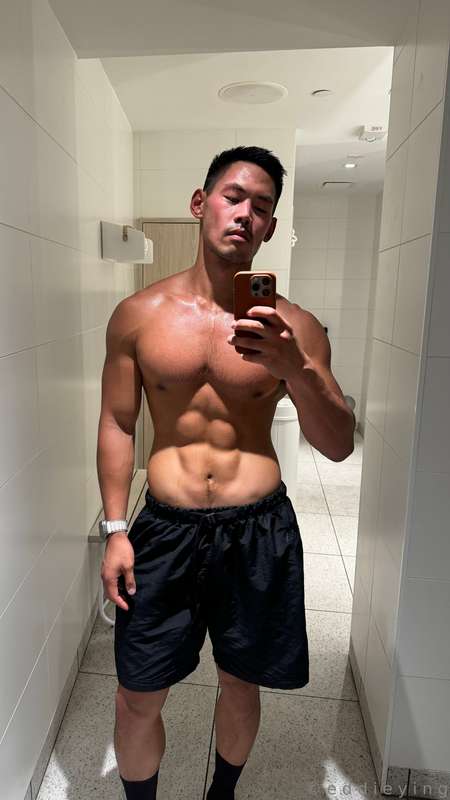 They say no photos in the bathroom. But I can’t help it, I’m..