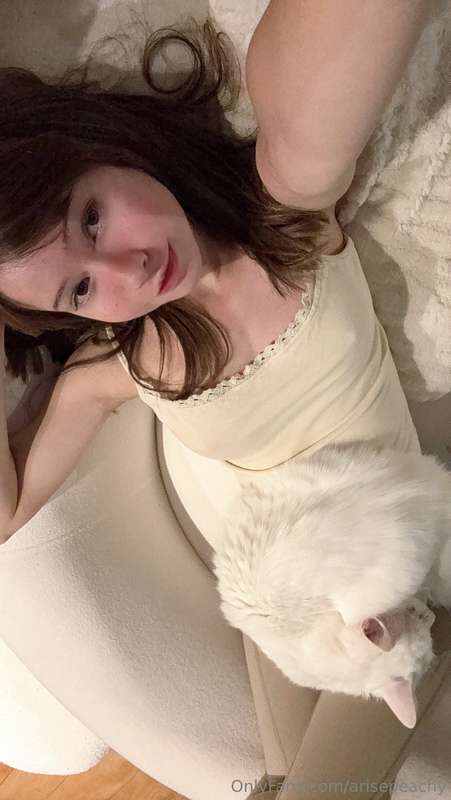 Yuki is taking one of her gorgeous naps in my belly this nig..