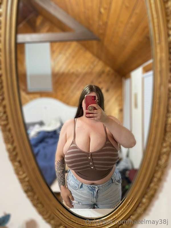When I bought this shirt I knew I'd spill out of it a little..
