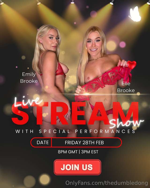 💋 BROOKE SISTERS GOING LIVE 💋⚡️FRIDAY 28TH FEB - 8PM UK TIME..