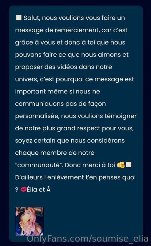 Un grand merci a tous 💋🔥💋