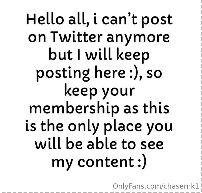 Hello all, i can’t post on Twitter anymore but I will keep p..