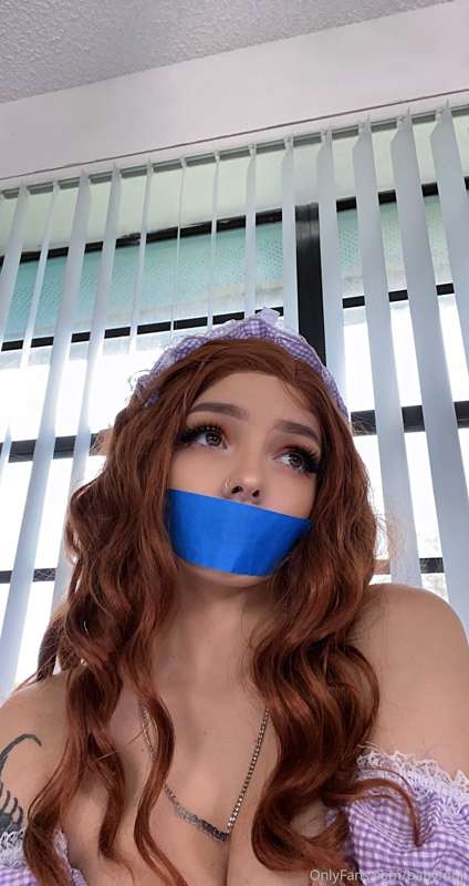 Maid set 💜✨🙈 being tied up while filming and taking photos w.. 30