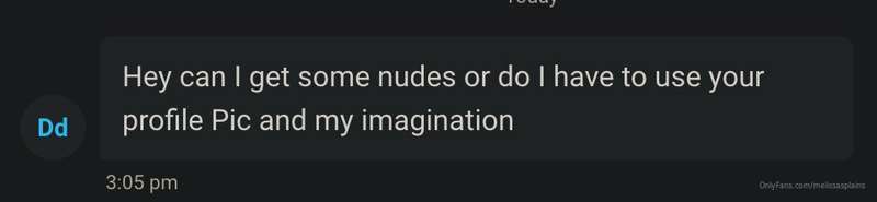 This guy pretending he has an imagination.