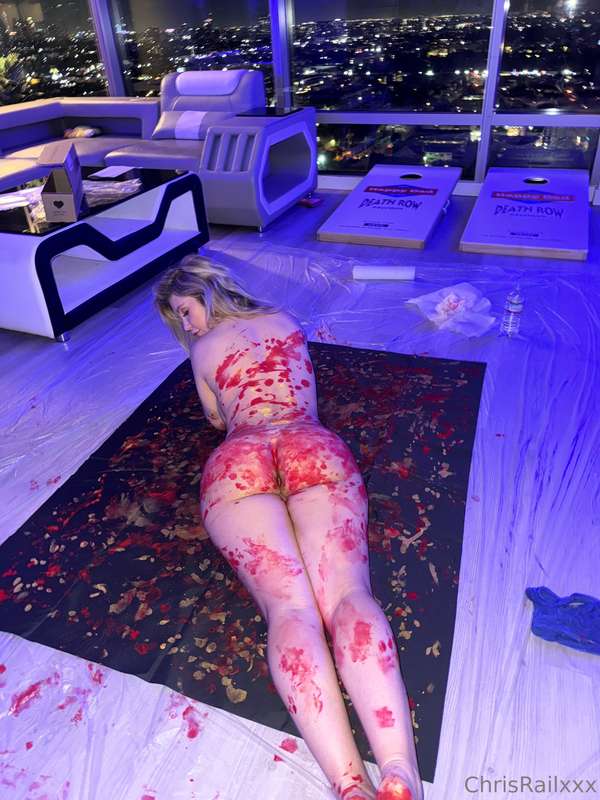We fucked on this art project last night haha me and Andie A.. 7