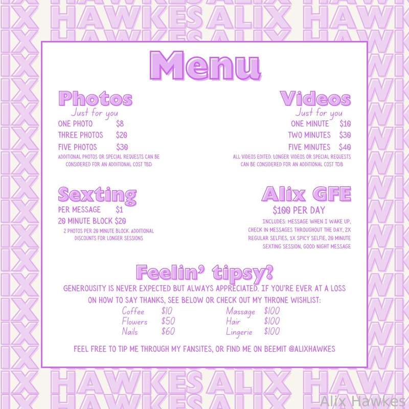 Alixhawkes - Fansly - 01 Oct, 2024